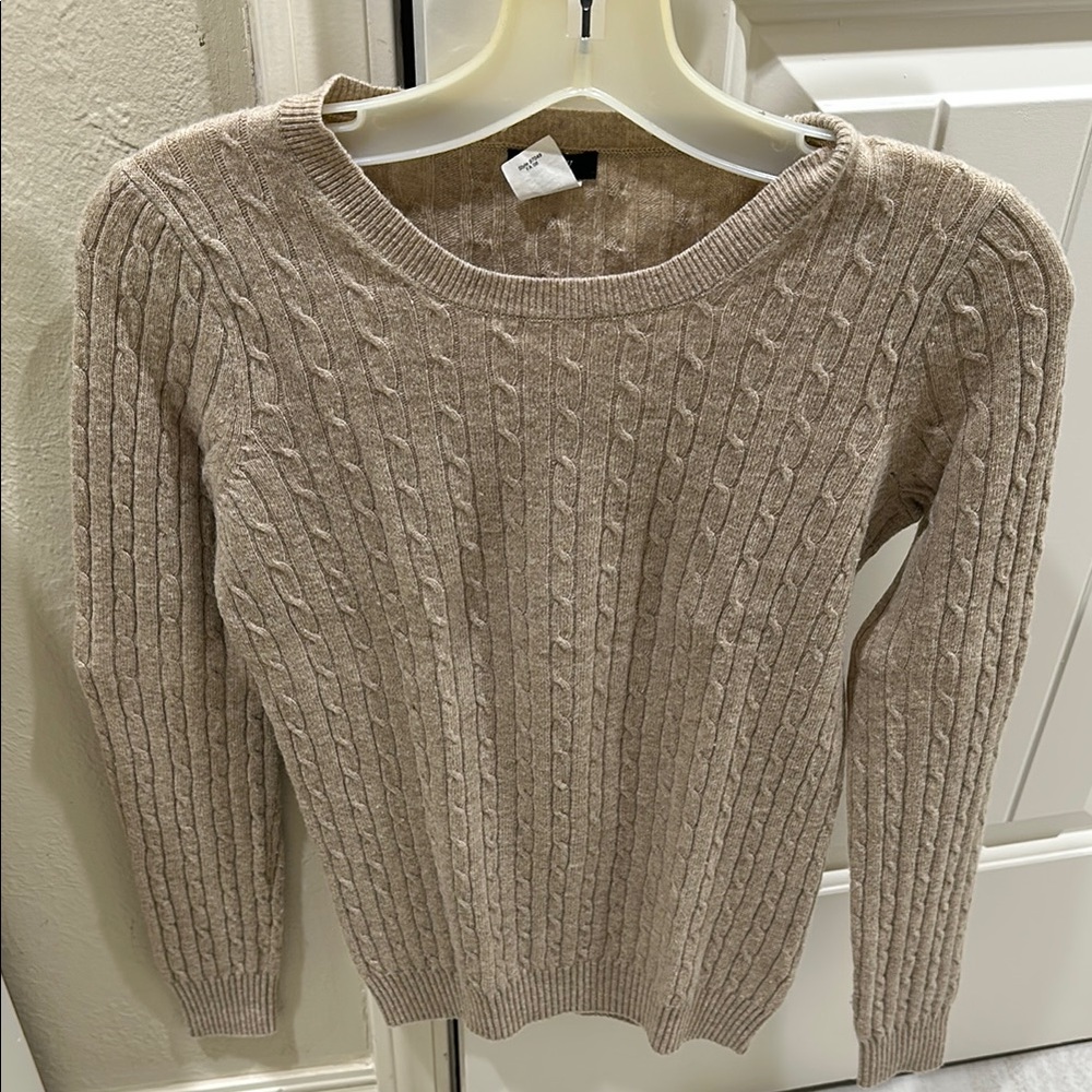 Cable Knit Sweater - Beige